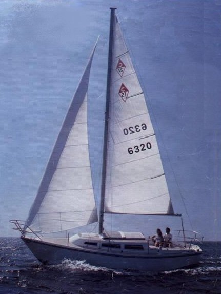 Catalina 27 sailboat under sail